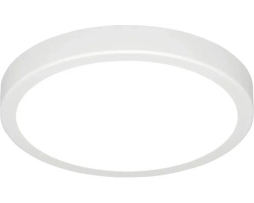 Plafonnier blanc rond au design plat.