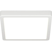 Plafonnier LED carré, design plat.