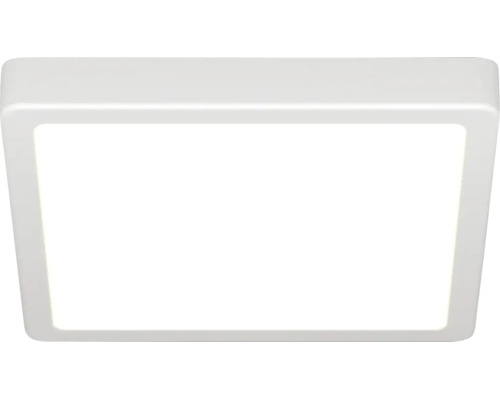 Plafonnier LED carré, design plat.