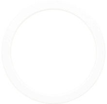 Luminaire LED encastré rond blanc.