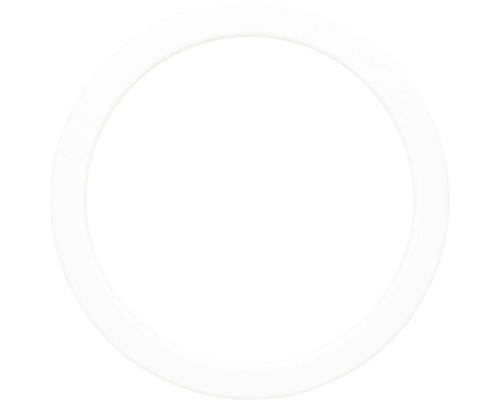 Luminaire LED encastré rond blanc.