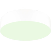 Plafonnier LED rond au design plat.