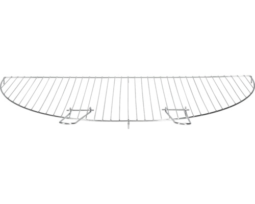 Grille de barbecue demi-ronde en métal avec deux poignées