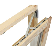 Abri de jardin Palmako Helena 15,1 m² y compris plancher et auvent 514 x 524 cm imprégné par immersion gris