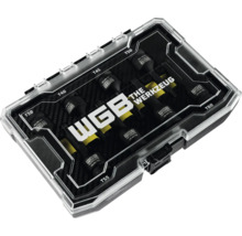 Coffret d embouts Torx à chocs WGB, 8 pièces, tailles T30 à T80, entraînement 1/2 pouce, acier chrome-molybdène dans une boîte en plastique.