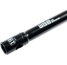 WGB Steckschlüssel-Einsatz, 19 Millimeter, aus schwarzem Chrom-Vanadium-Stahl.