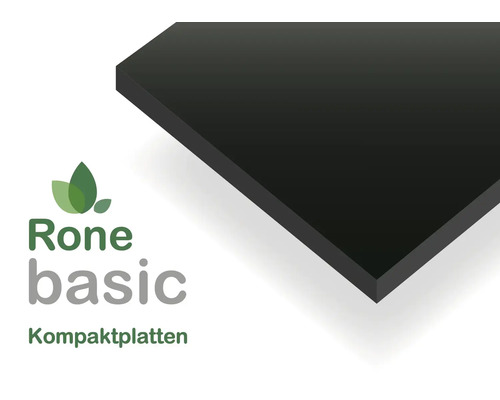 Fixmass HPL Kompaktplatte Schwarz 1200 x 600 x 8mm