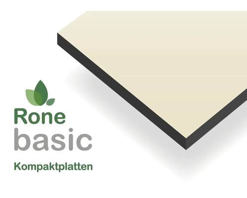Fixmass HPL Kompaktplatte Creme 1600 x 600 x 6mm