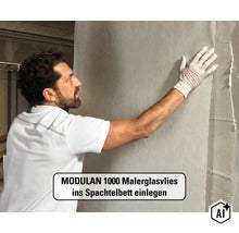 MODULAN Malerglasvlies 3565011080 vorbeschichtet 130g/m² 50 m x 1 m (Image AI modified or generated)