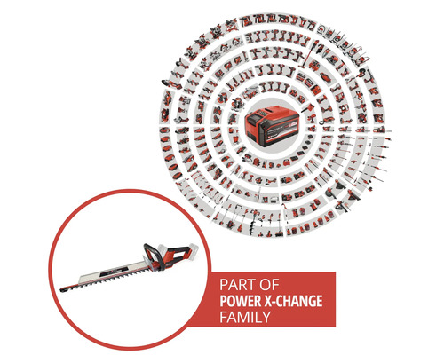 Einhell Akku-Heckenschere Power X-Change GC-CH 36/61 Li ohne Akku und Ladegerät