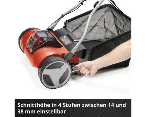 Tondeuse manuelle sans fil Einhell Power-X-Change GE-HM 18/38 Li sans batterie ni chargeur