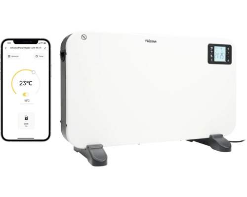 Tristar Infrarot Heizpaneel mit WLAN Steuerung und App Anbindung zur mobilen Regelung der Raumtemperatur.