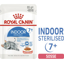 Royal Canin Indoor Sterilised 7 plus nourriture pour chats en sachet fraîcheur 85 grammes pour chats d appartement stérilisés en sauce