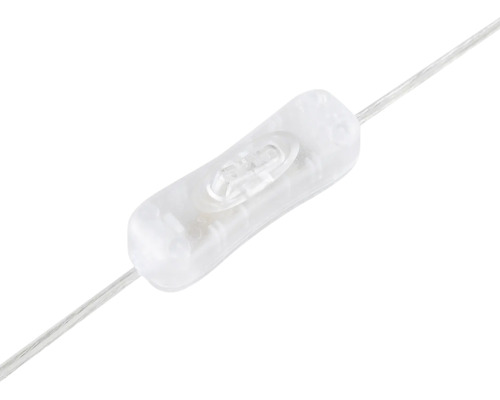 Transparenter Schnurschalter für Kabel zur manuellen Lichtsteuerung