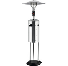 Radiateur de terrasse à gaz Enders Elegance en acier inoxydable avec réflecteur.