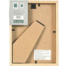 Dos d un cadre photo en bois avec support et certification FSC