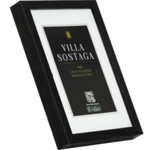 Cadre photo noir avec passe-partout et insert Villa Sostaga incluant la certification FSC