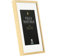 Bilderrahmen aus Holz mit Passepartout und Villa Sostaga Bild