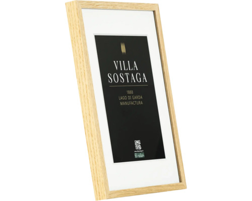 Bilderrahmen aus Holz mit Passepartout und Villa Sostaga Bild