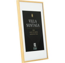 Cadre photo en bois avec passe-partout et affiche Villa Sostaga