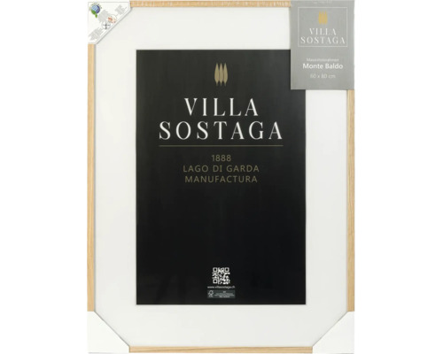 Cadre en bois massif Villa Sostaga Monte Baldo 60 par 80 centimètres avec certification FSC