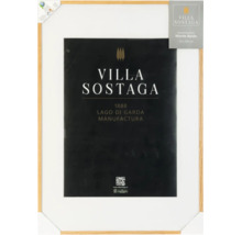 Cadre en bois massif Monte Baldo 70 x 100 centimètres avec affiche Villa Sostaga