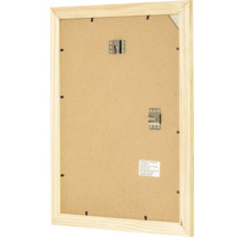 Dos d'un cadre photo en bois avec attaches pour une orientation portrait ou paysage