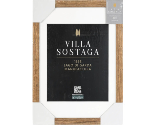 Cadre photo Villa Sostaga en bois massif de 35 sur 50 centimètres avec certification FSC.