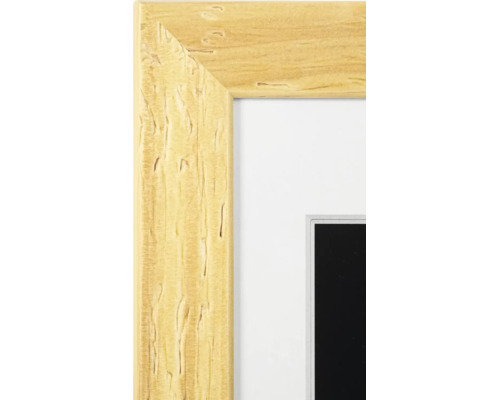 Cadre photo en bois avec texture en gros plan