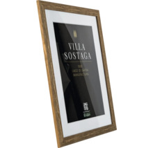 Cadre photo en bois avec passe-partout et affiche Villa Sostaga