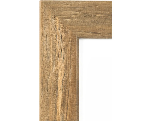 Cadre photo en bois avec grain rustique, vue d angle