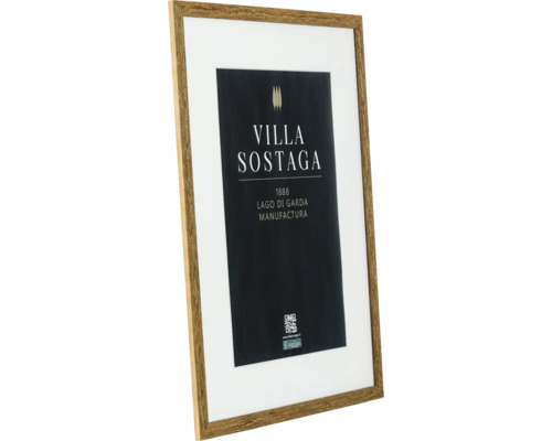 Gerahmtes Bild Villa Sostaga mit Holzrahmen und Passepartout