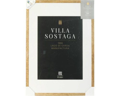 Cadre photo Villa Sostaga Salo en bois massif, 70 par 100 centimètres, avec passe-partout.