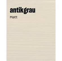 Surface en bois de couleur gris antique avec une texture mate.