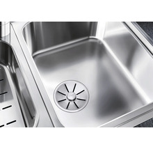 Évier en acier inoxydable Blanco avec bonde à panier et garniture d évacuation pour la cuisine