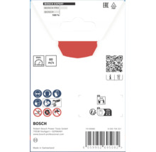 Dos d'un emballage de disque à tronçonner Bosch Expert avec consignes de sécurité et données techniques