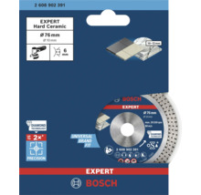 Disque a tronconner diamant Bosch Expert Hard Ceramic diametre 76 millimetres avec alesage 10 millimetres pour meuleuse d angle