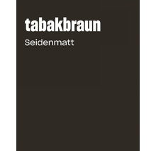 Farbkarte in Tabakbraun mit seidenmatter Oberfläche