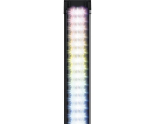 Éclairage LED pour aquarium avec diodes lumineuses dans un support noir
