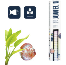 Éclairage pour aquarium Juwel HeliaLux Spectrum incluant symboles poisson et plante