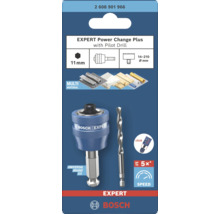 Bosch Expert Power Change Plus Lochsägenaufnahme mit Zentrierbohrer für Durchmesser 14 bis 210 Millimeter.