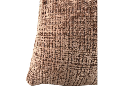 Coussin décoratif avec tissage texturé pour la maison.
