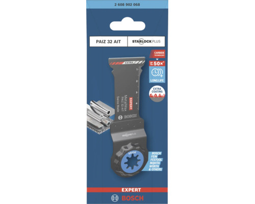 Bosch Expert PAIZ 32 AIT Starlock Plus Tauchsägeblatt für Metall in Verpackung