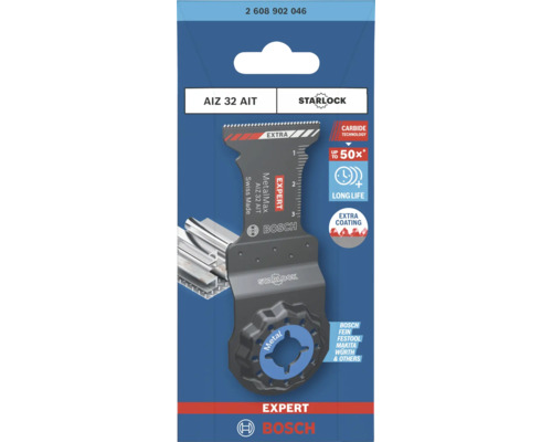Lame de scie plongeante Bosch Expert Starlock AIZ 32 AIT pour métal, carbure, pour outil multifonction