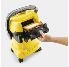 Aspirateur multifonction Kärcher avec cartouche filtrante amovible pour un retrait facile