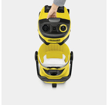 Aspirateur multifonction Kärcher WD 5 P avec réservoir ouvert et sac filtrant inséré
