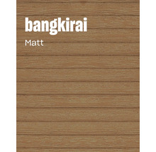 Échantillon de bois Bangkirai finition mate pour terrasses ou revêtements de sol