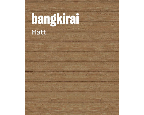 Échantillon de bois Bangkirai finition mate pour terrasses ou revêtements de sol