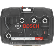 Set de lames de scie Bosch Starlock pour électricien et placoplâtre, 5 pièces, dans une boîte de rangement