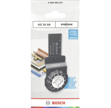 Lame de scie plongeante Bosch Starlock AIZ 20 AB pour outils multifonctions pour couper le métal et le bois.